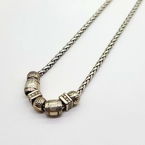 $52 Brighton "Calypso" Swirled & Scrolled Balinese Beaded Necklace! Retired ♥️